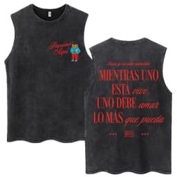 Rapper Washed Tank Tops DTMF Music Album Vintage Hip Hop Sleeveless T Shirt Men Women High Quality 100% Cotton Loose Vests