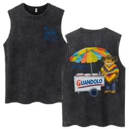 Rapper Washed Tank Tops DTMF Music Album Vintage Hip Hop Sleeveless T Shirt Men Women High Quality 100% Cotton Loose Vests