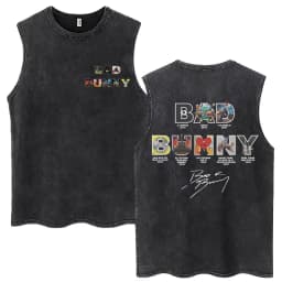 Rapper Washed Tank Tops DTMF Music Album Vintage Hip Hop Sleeveless T Shirt Men Women High Quality 100% Cotton Loose Vests