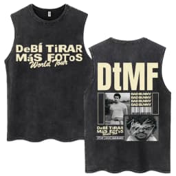 Rapper Washed Tank Tops DTMF Music Album Vintage Hip Hop Sleeveless T Shirt Men Women High Quality 100% Cotton Loose Vests