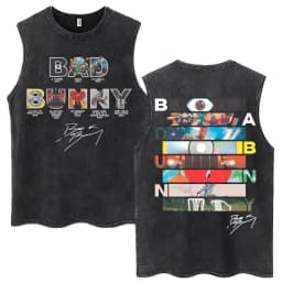 Rapper Washed Tank Tops DTMF Music Album Vintage Hip Hop Sleeveless T Shirt Men Women High Quality 100% Cotton Loose Vests