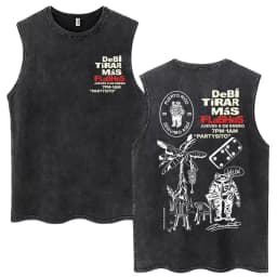 Rapper Washed Tank Tops DTMF Music Album Vintage Hip Hop Sleeveless T Shirt Men Women High Quality 100% Cotton Loose Vests