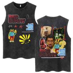 Rapper Washed Tank Tops DTMF Music Album Vintage Hip Hop Sleeveless T Shirt Men Women High Quality 100% Cotton Loose Vests