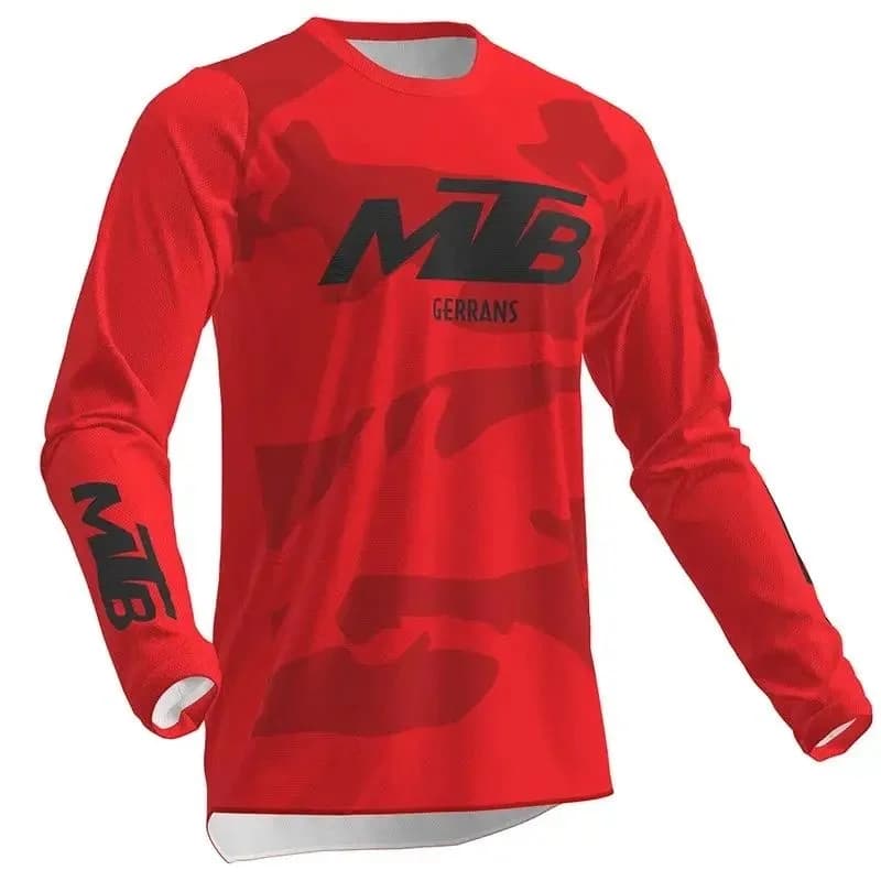 Men's Long Sleeved Mountain Bike, Motorcycle, Off-road Bike, Sports Shirt, Mountain Bike, Camping, Adult and Child, Same Style