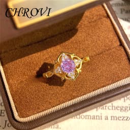 Minimalist 925 Sterling Silver Octagonal Millennium Rose Petal Ring, Light Luxury Gemstone Open Women's Ring, Diamond Ring
