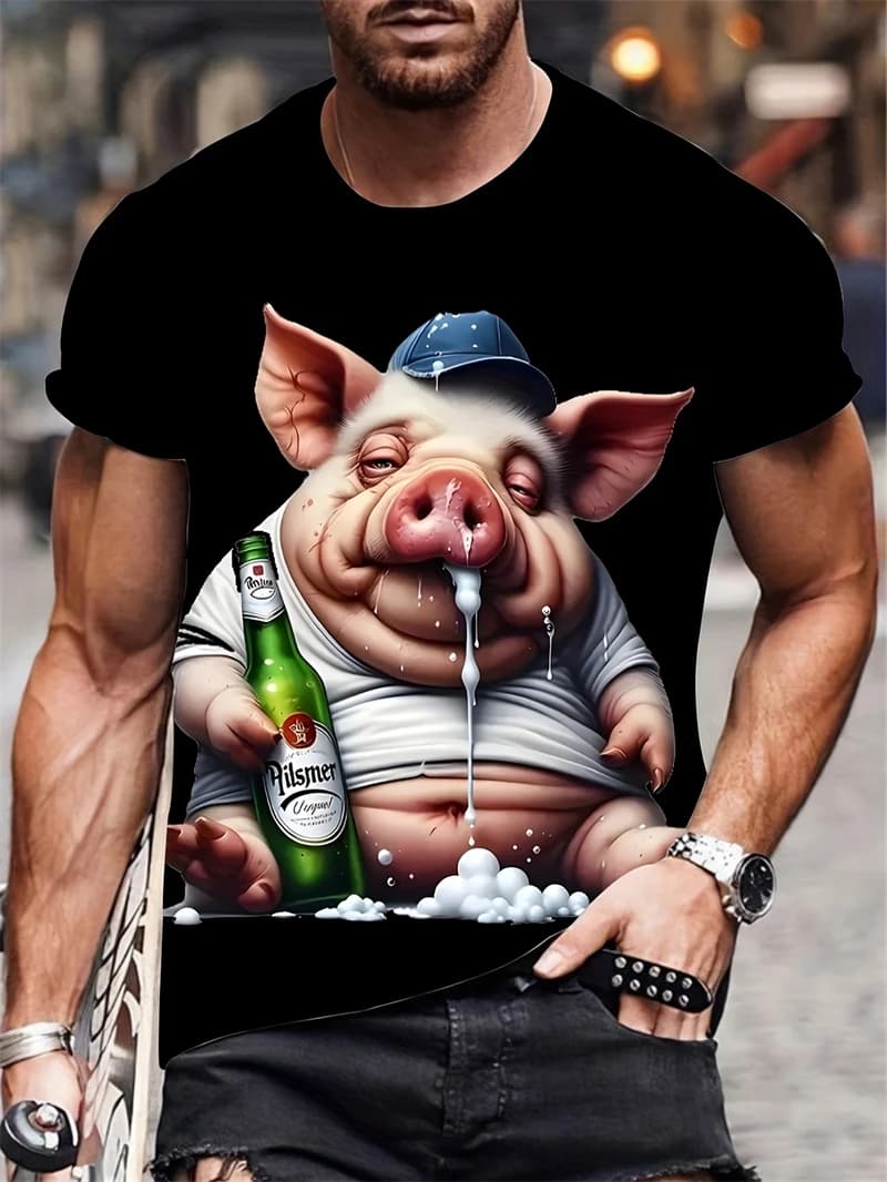 3D Printed Fun Cat  sport Quick-drying Breatha Men's T-Shirt Summer Outdoor Street Casual Fashion Parent-child Short Sleeve Top