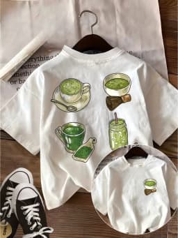 Matcha Lover T Shirt Japanese Tea Whisk Graphic Tee Retro Aesthetic Harajuku Streetwear Top Loose Fit Unisex Summer Tshirt