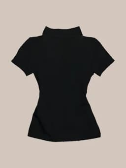 Y2K White Waisted Polo Shirt Summer New Slim Fit Tees