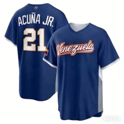 2026 3d Printing Venezuela WBC Home Baseball Jersey Ronald Acuna Jr #21 Jose Altuve #27 Men Kids Sports Baseball Shirts Custom