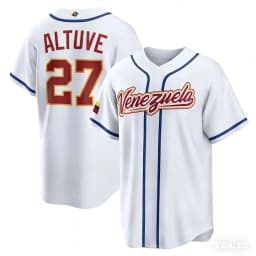 2026 3d Printing Venezuela WBC Home Baseball Jersey Ronald Acuna Jr #21 Jose Altuve #27 Men Kids Sports Baseball Shirts Custom