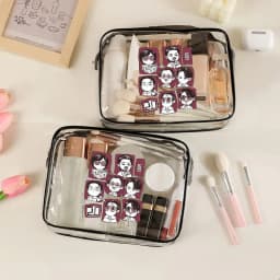 Pvc Transparent Travel Storage Bag with Zipper Arirang World Tour 2026 Cosmetics Toiletries and Kpop Fan Gift Makeup Boxes