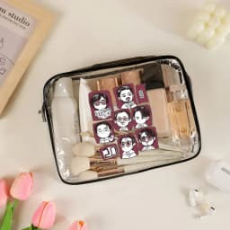 Pvc Transparent Travel Storage Bag with Zipper Arirang World Tour 2026 Cosmetics Toiletries and Kpop Fan Gift Makeup Boxes