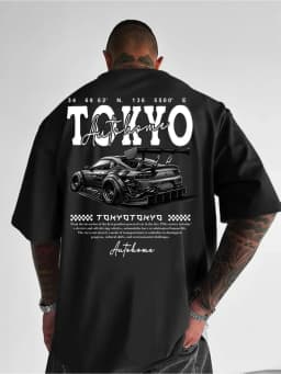 Tokyo Autohome JDM Tuned Car Print on Premium 100% Cotton Mens T shirt Perfect for Summer Urban Street Style