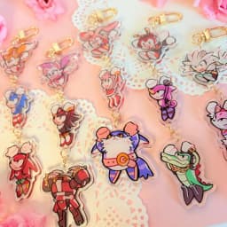 Hero acrylic pendant keychain, anime character gift, hero fan collectible