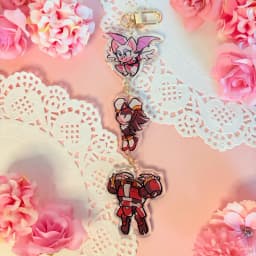 Hero acrylic pendant keychain, anime character gift, hero fan collectible