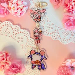 Hero acrylic pendant keychain, anime character gift, hero fan collectible