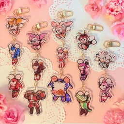 Hero acrylic pendant keychain, anime character gift, hero fan collectible
