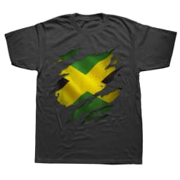 3D Printed Jamaican Black Girls T Shirt For Men Jamaica Flag Pattern T-Shirts Summer Oversized Women Tee Shirts Round Neck Tops