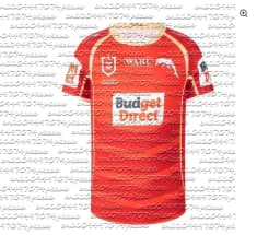 2026 Summer New Dolphins NRL Jersey Family Matching Y2K Star Chasing T-shirt Suitable for Daily and Training Wear