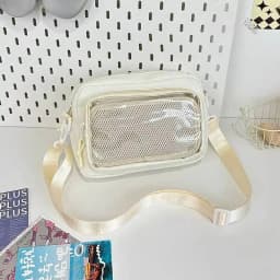 New Cute Mini Ita Shoulder Bag Sweet Girls Transparent Comic Bag Phone Small Crossbody Bag DIY Display Doll Badge Handbag Purses