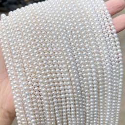 Natural White Freshwater Pearl Loose Beads, High Luster Pearls for DIY Bracelet Necklace Earring Jewelry Making