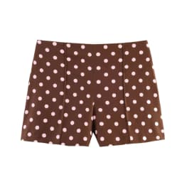 Woman Vintage Polka Dot Shorts High Waist 2026 Summer New A Line Wide Leg Casual White Hot Pants Loose Fit Shorts for Female