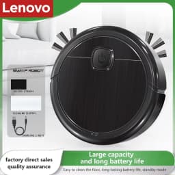 Lenovo Smart Sweeping Robot Vacuum Mop 3-in-1 4000pa Strong Suction Washable Mop For Pet Hair Hard Floor Ideal Home Kitchen Room