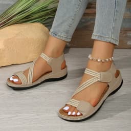 Summer new casual versatile sporty Velcro lightweight comfortable stitched strap sandals