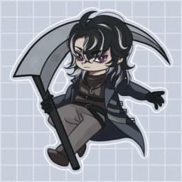 ADWD Grim Acrylic Keychain 5012 Customize Design Date Death Theme Collectible Item
