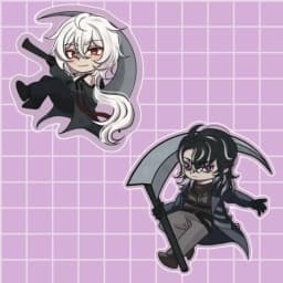 ADWD Grim Acrylic Keychain 5012 Customize Design Date Death Theme Collectible Item