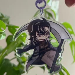 ADWD Grim Acrylic Keychain 5012 Customize Design Date Death Theme Collectible Item