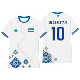 Uzbekistan Flag Print Football Jersey Men's Quick-drying And Breathable Training Uniform T-shirt Traditional Graphic O-neck Top