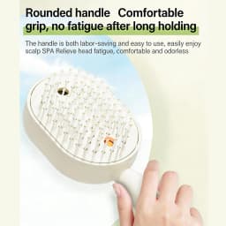 Steam Hair Straightener Brush Rechargeable Detangling Comb Built-in Oil Measuring Cup Professional Smoothing Steam Styling Brush