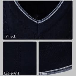 Men's Casual V-Neck Knit Sweater Vest Fashion College Style Men Knitted Sleeveless Vests Jersey
