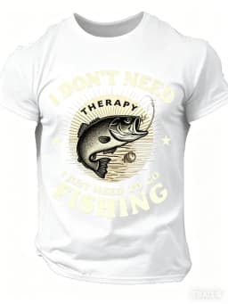 Fashion Men's 3D Letter Printed T-Shirt Outdoor Fishing Sports T Shirt for Men Quick-Drying Round Neck Short Sleeve Tops