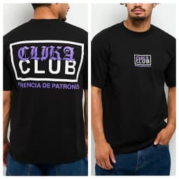 Black Pro Club T-Shirt 100% Cotton Graphic Tee Men Women Summer Streetwear Top