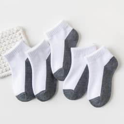 12 Pairs Kids Breathable Sport Ankle Socks Non-Slip Casual School Uniform Socks for Boys And Girls