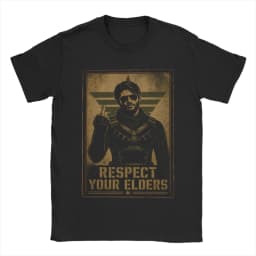 Respect Your Elders Soldier Boy T Shirts Men's 100% Cotton Funny T-Shirts Round Neck The Boys Tee Shirt Short Sleeve Tops