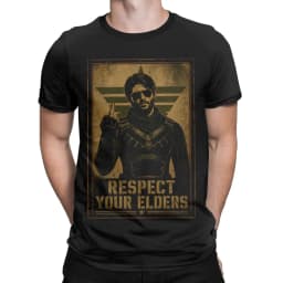 Respect Your Elders Soldier Boy T Shirts Men's 100% Cotton Funny T-Shirts Round Neck The Boys Tee Shirt Short Sleeve Tops