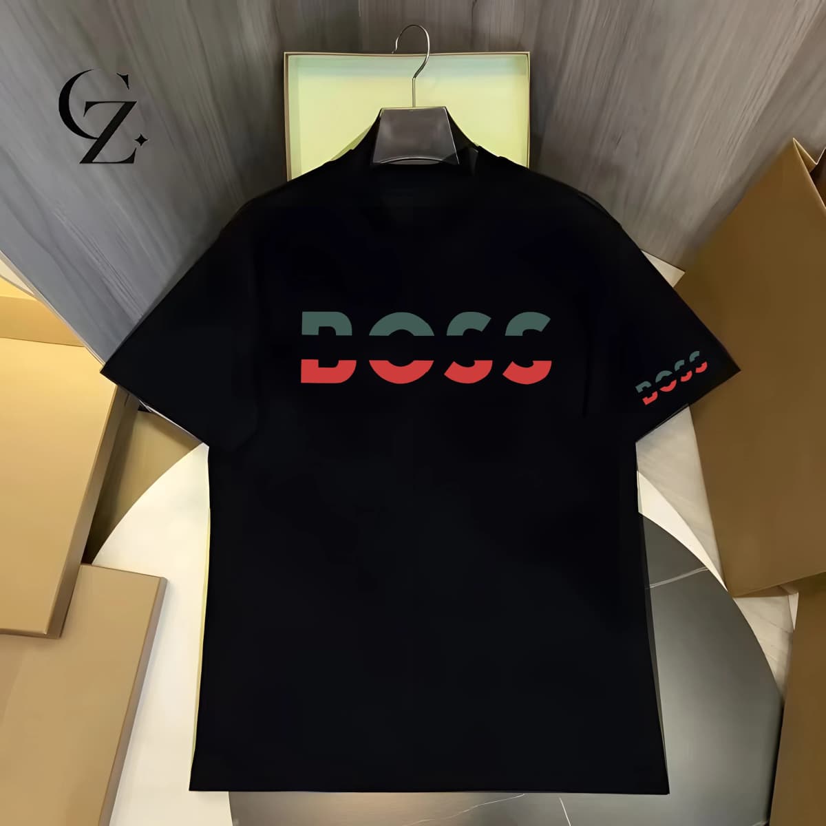 New Premium Cotton Oversized Black Luxury print T-Shirt 2026 Summer Business Casual Graphic Tee for Men Women