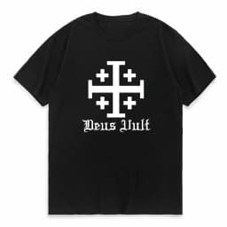 Distressed Knights Templar Cross Seal of Soldiers T-Shirt Summer Short Sleeve Mens Top Tee Templar Knight Seal Cross T Shirt
