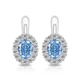 Exquisite Ice Flower-Cut Pigeon Egg 925 Sterling Silver Earrings with High-Carat Diamond Egg-Shaped Earrings for Ladies' Jewelry