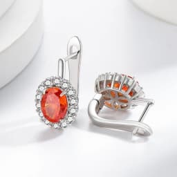 Exquisite Ice Flower-Cut Pigeon Egg 925 Sterling Silver Earrings with High-Carat Diamond Egg-Shaped Earrings for Ladies' Jewelry