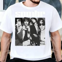 Singer Sombr Graphic Vintage Men Women T Shirt Oversized Streetwear Cotton Short Sleeve Y2k Fashion Female Male Popular Top Tee