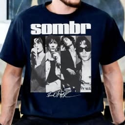 Singer Sombr Graphic Vintage Men Women T Shirt Oversized Streetwear Cotton Short Sleeve Y2k Fashion Female Male Popular Top Tee