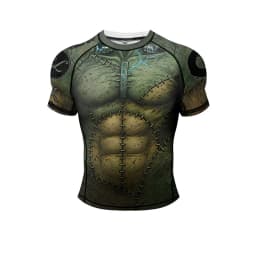 No Gi BJJ Shirts Jiu Jitsu Kickboxing Training Rashguard Compression Sports Gym Blouse Polyester Spandex Hem Rubber for Fitness