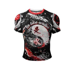 No Gi BJJ Shirts Jiu Jitsu Kickboxing Training Rashguard Compression Sports Gym Blouse Polyester Spandex Hem Rubber for Fitness