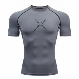 Bandai One Piece Men T-shirt Luffy X Scar Print Compression Fitness Gym Quick Dry Sport T Shirt Comfortable