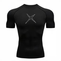 Bandai One Piece Men T-shirt Luffy X Scar Print Compression Fitness Gym Quick Dry Sport T Shirt Comfortable