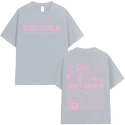 2026 Lewis Capaldis Men's Tops Hiphop Style Retro Women's Tshirt Unisex Y2K Tee Casual Loose Outdoor Streetwear Women's Clothing